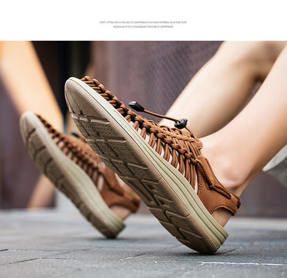 Cross-border Men's Sandals 2024 Summer New Trendy Casual Sandals Men's Fashion Trendy Casual Beach Women's Shoes