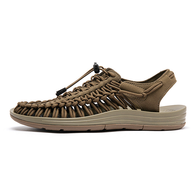 Cross-border Men's Sandals 2024 Summer New Trendy Casual Sandals Men's Fashion Trendy Casual Beach Women's Shoes