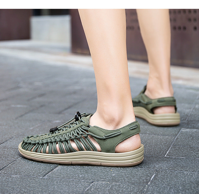 Cross-border Men's Sandals 2024 Summer New Trendy Casual Sandals Men's Fashion Trendy Casual Beach Women's Shoes