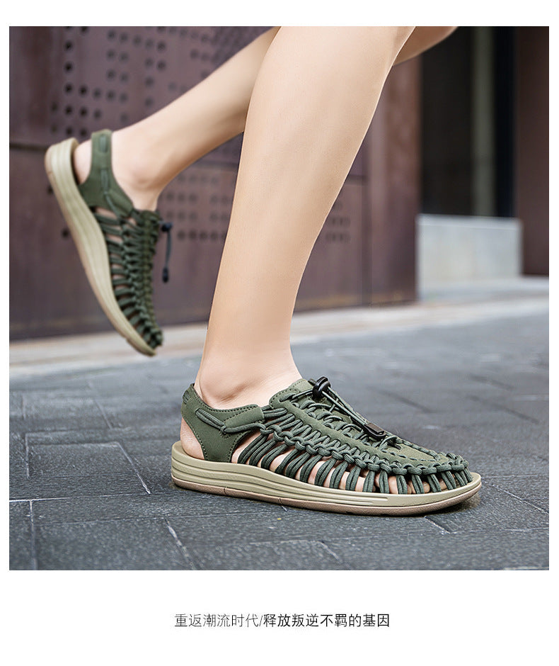 Cross-border Men's Sandals 2024 Summer New Trendy Casual Sandals Men's Fashion Trendy Casual Beach Women's Shoes