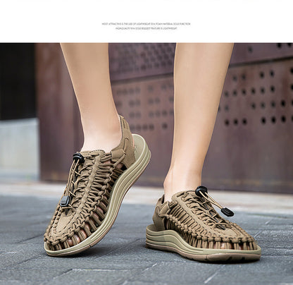 Cross-border Men's Sandals 2024 Summer New Trendy Casual Sandals Men's Fashion Trendy Casual Beach Women's Shoes