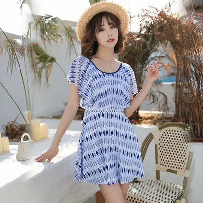 Women's Swimwear 2026 New Trendy Two-Piece Conservative Slimming Tummy-Covering Plus Size Ins-Style Fairy-Like Hot Spring Sexy
