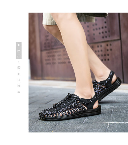Cross-border Men's Sandals 2024 Summer New Trendy Casual Sandals Men's Fashion Trendy Casual Beach Women's Shoes