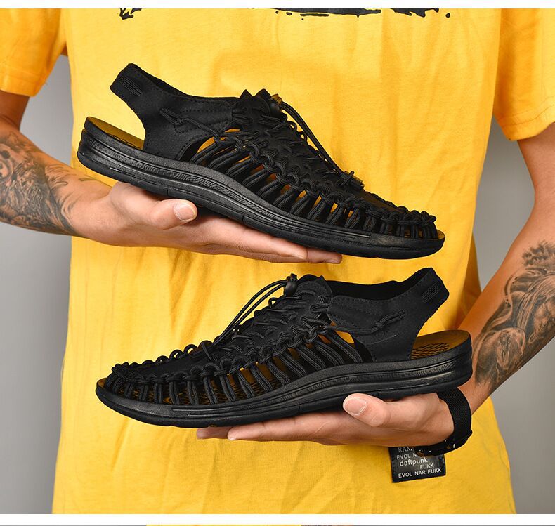 Cross-border Men's Sandals 2024 Summer New Trendy Casual Sandals Men's Fashion Trendy Casual Beach Women's Shoes