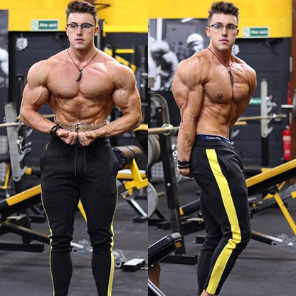 Trousers Men's Four-season Men's Outdoor Sports Leg Casual Pants Side-stitched Stretch Slim Pants