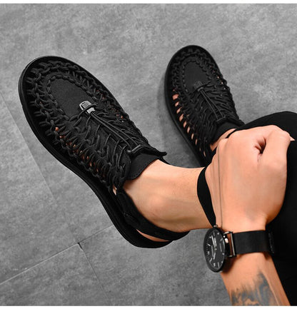 Cross-border Men's Sandals 2024 Summer New Trendy Casual Sandals Men's Fashion Trendy Casual Beach Women's Shoes