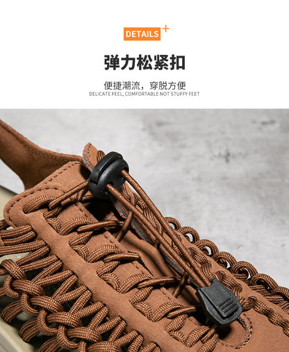 Cross-border Men's Sandals 2024 Summer New Trendy Casual Sandals Men's Fashion Trendy Casual Beach Women's Shoes