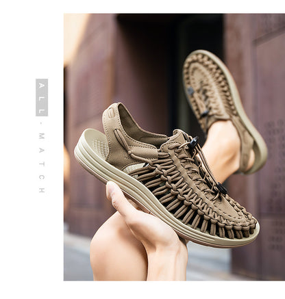 Cross-border Men's Sandals 2024 Summer New Trendy Casual Sandals Men's Fashion Trendy Casual Beach Women's Shoes