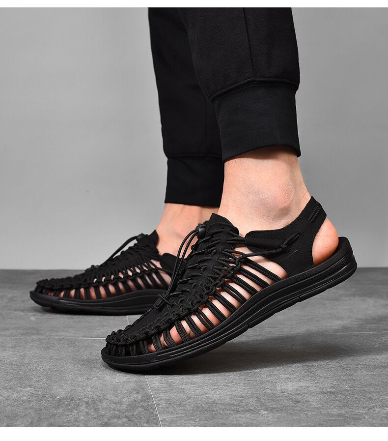 Cross-border Men's Sandals 2024 Summer New Trendy Casual Sandals Men's Fashion Trendy Casual Beach Women's Shoes