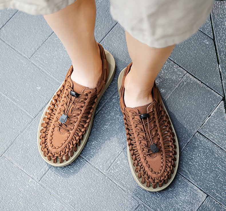 Cross-border Men's Sandals 2024 Summer New Trendy Casual Sandals Men's Fashion Trendy Casual Beach Women's Shoes