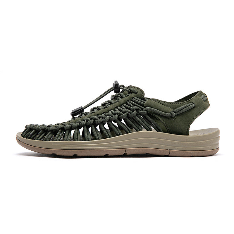 Cross-border Men's Sandals 2024 Summer New Trendy Casual Sandals Men's Fashion Trendy Casual Beach Women's Shoes