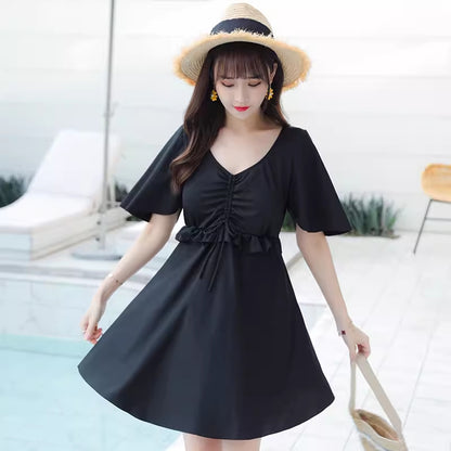 Women's Swimwear 2026 New Trendy Two-Piece Conservative Slimming Tummy-Covering Plus Size Ins-Style Fairy-Like Hot Spring Sexy